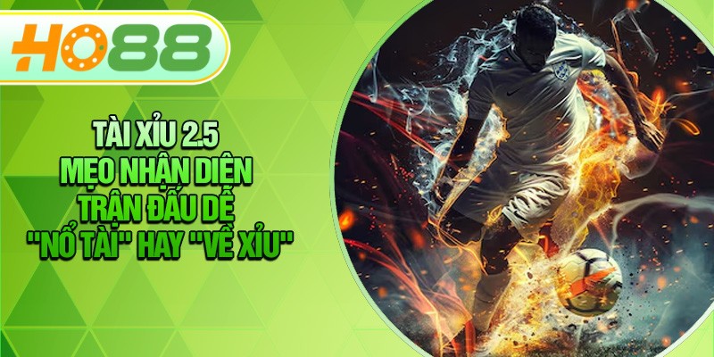 HO88 Tài Xỉu 2.5 – Mẹo Nhận Diện Trận Đấu Dễ "Nổ Tài" Hay "Về Xỉu"